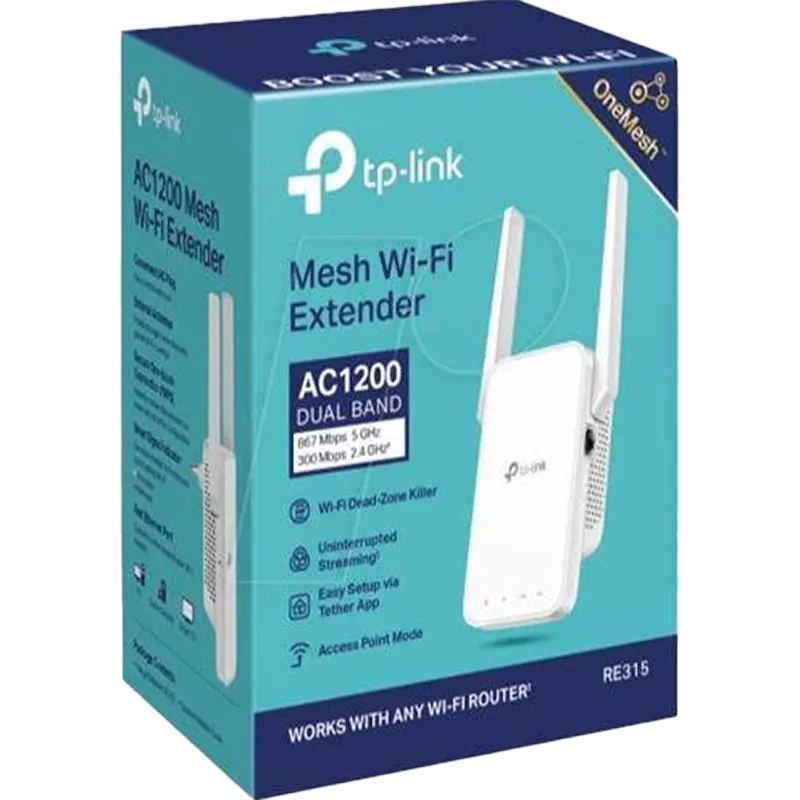 TP-LINK MESH WI-FI EXTENDER AC1200 DUAL BAND RE305 Mascom International.webp